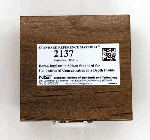 SRM 2137 硅中硼植入深度剖面濃度標(biāo)準品